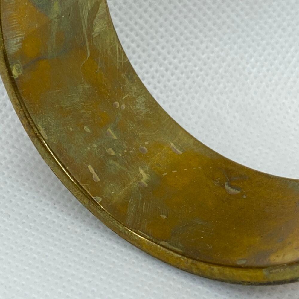 Rainbow Vintage One Size Fits All! Gold Plated, White, and Multicolored Bangle - Picture 7 of 10